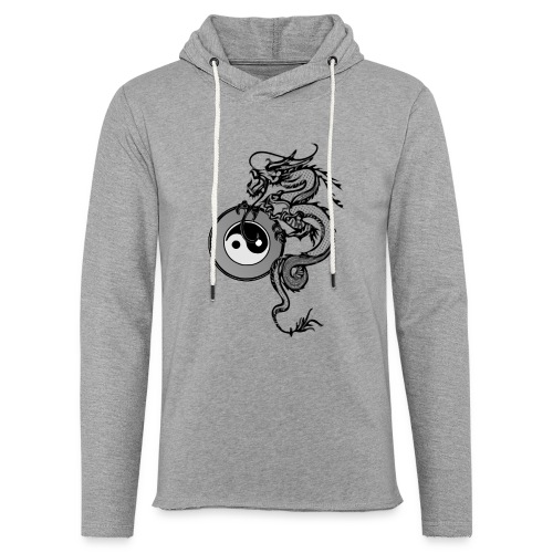 dragon with yin yang - Unisex Lightweight Terry Hoodie