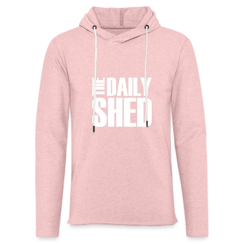 The Daily Shed - White - Unisex Lightweight Terry Hoodie