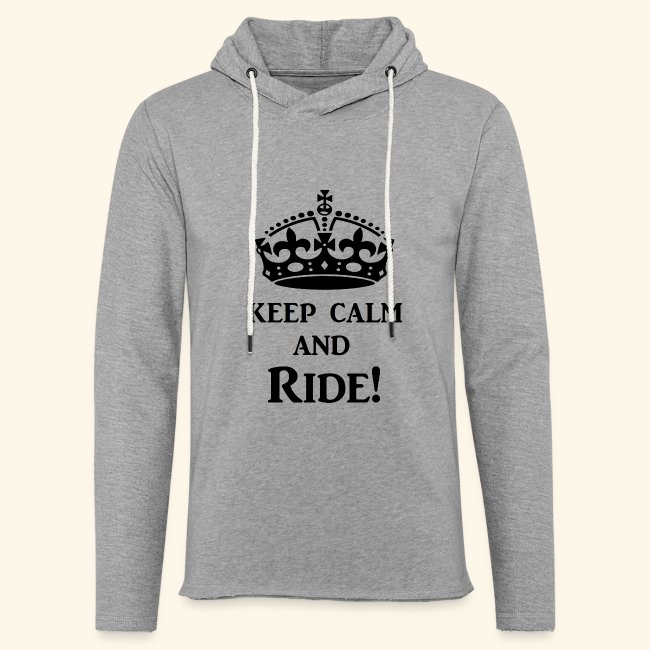 keep calm ride blk