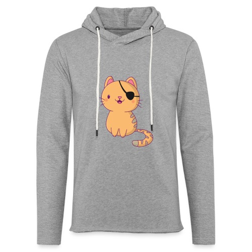 Cat with 3D glasses doing Vision Therapy! - Unisex Lightweight Terry Hoodie