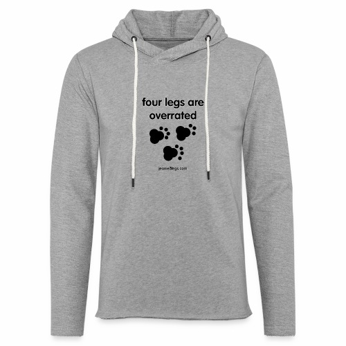 Jeanie3legs, 4 legs are overrated pawprint - Unisex Lightweight Terry Hoodie