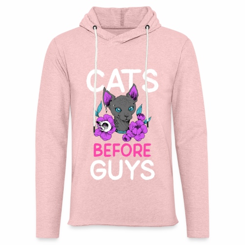punk cats before guys heart anti valentines day - Unisex Lightweight Terry Hoodie