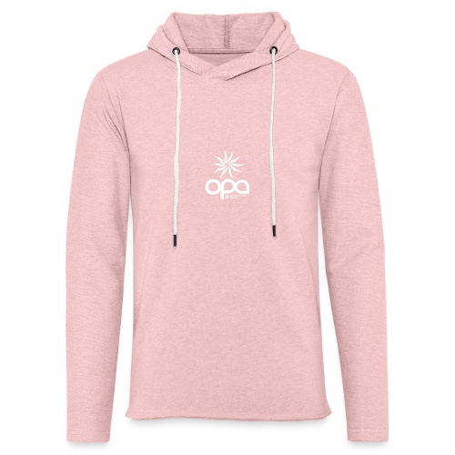 Hoodie with small white OPA logo - Unisex Lightweight Terry Hoodie