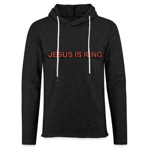 JESUS IS KING - Unisex Lightweight Terry Hoodie