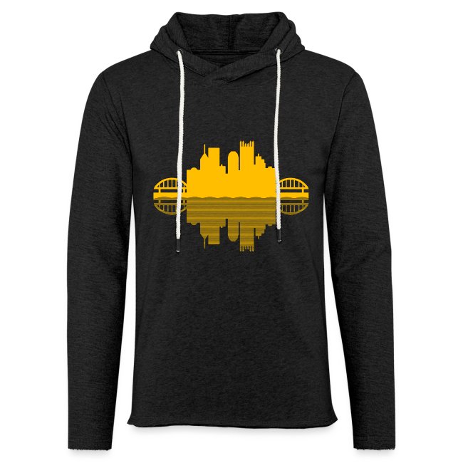 Pittsburgh Skyline Reflection (Gold)