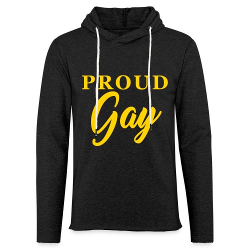 Proud Gay T-Shirt - Unisex Lightweight Terry Hoodie