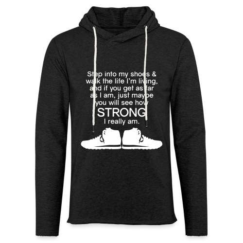 Step into My Shoes (tennis shoes) - Unisex Lightweight Terry Hoodie