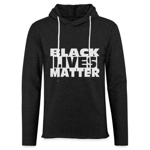Black Lives Matter Cap Vector - Unisex Lightweight Terry Hoodie