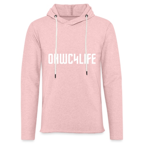 OHWC4LIFE text WH-NO-BG - Unisex Lightweight Terry Hoodie