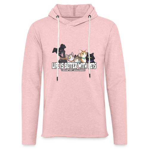 Life is better with pets. - Unisex Lightweight Terry Hoodie