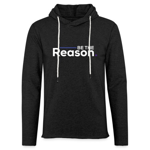 Be the Reason Logo (White) - Unisex Lightweight Terry Hoodie