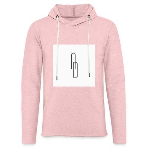 White And Black AD Logo - Unisex Lightweight Terry Hoodie
