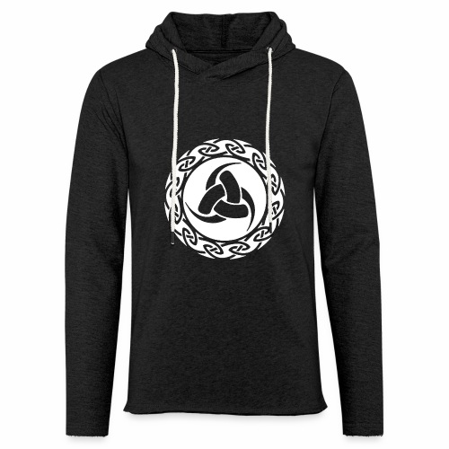 Triskelion - The 3 Horns of Odin Gift Ideas - Unisex Lightweight Terry Hoodie