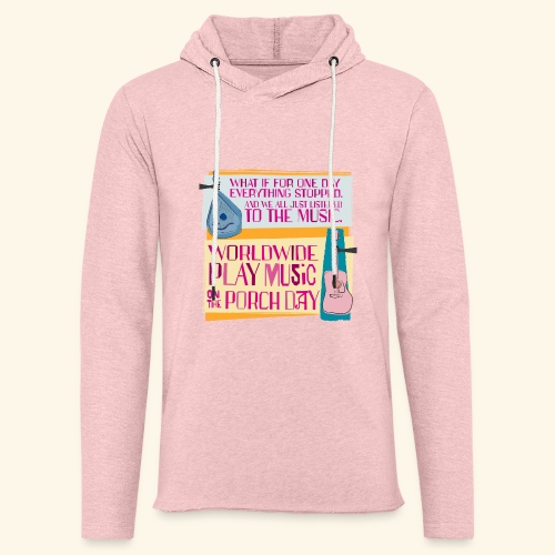 Play Music on the Porch Day 2023 - Unisex Lightweight Terry Hoodie