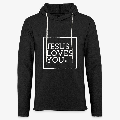 Jesus Loves You Heart- Schoolhouse Rocked Podcast - Unisex Lightweight Terry Hoodie