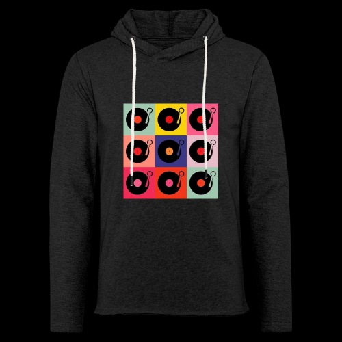 Records in the Fashion of Warhol - Unisex Lightweight Terry Hoodie