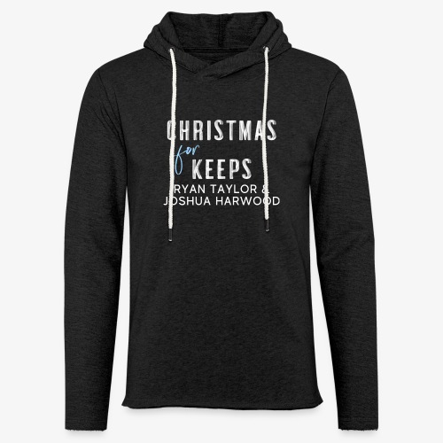 Christmas for Keeps - White Font - Unisex Lightweight Terry Hoodie