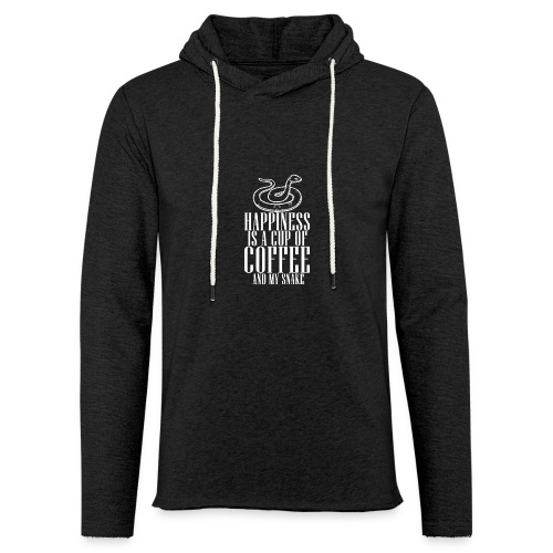 Happiness Is A Cup Of Coffee - Unisex Lightweight Terry Hoodie