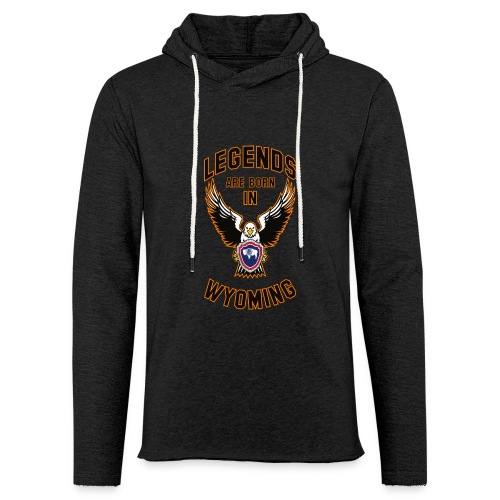 Legends are born in Wyoming - Unisex Lightweight Terry Hoodie