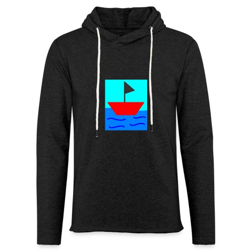 MS Paint Boat - Unisex Lightweight Terry Hoodie