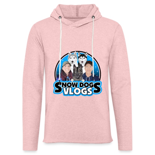 Snow Dogs Vlogs Family Logo - Unisex Lightweight Terry Hoodie