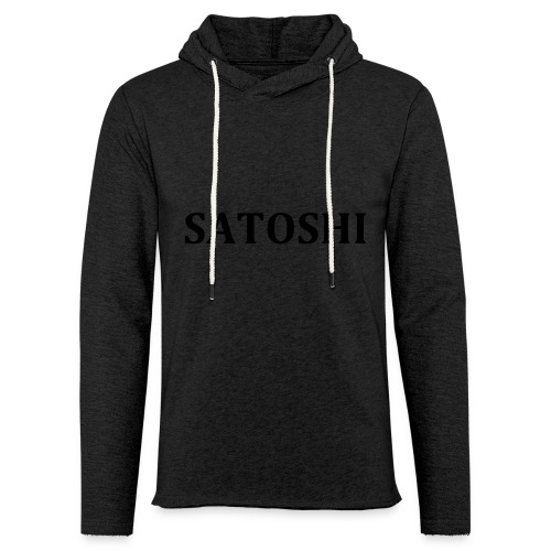 Satoshi only the name stroke - Unisex Lightweight Terry Hoodie