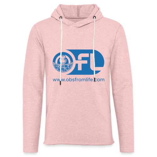 Observations from Life Logo with Web Address - Unisex Lightweight Terry Hoodie