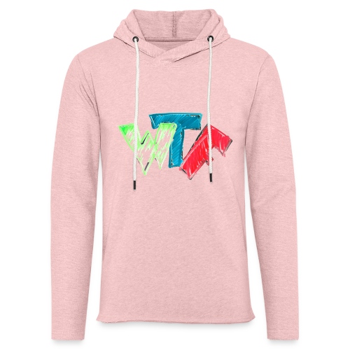 WTF Hand Drawn Colorful Dry Erase Design - Unisex Lightweight Terry Hoodie