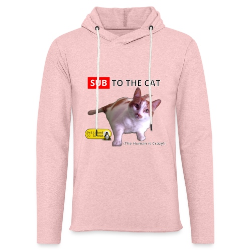 Sub to the Cat - Unisex Lightweight Terry Hoodie