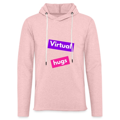 Virtual hugs - Unisex Lightweight Terry Hoodie