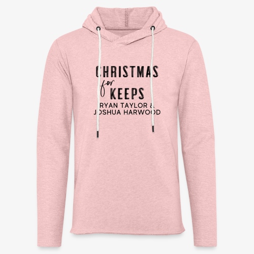 Christmas for Keeps Title Block - Black Font - Unisex Lightweight Terry Hoodie