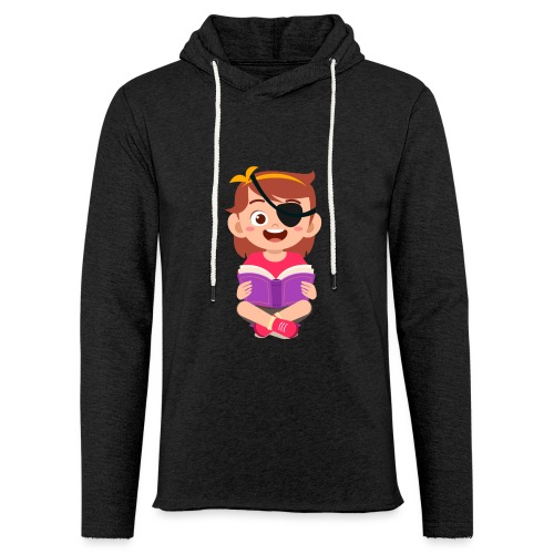 Little girl with eye patch - Unisex Lightweight Terry Hoodie
