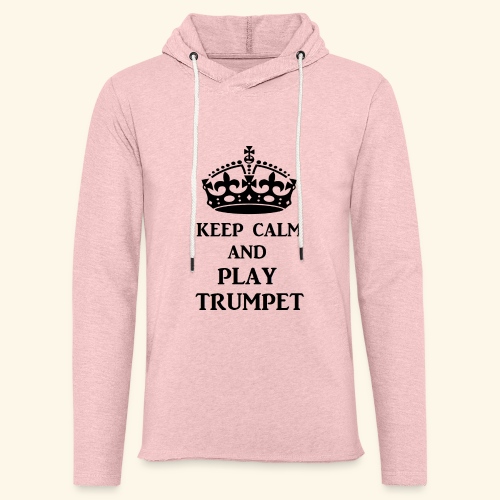 keep calm play trumpet bl - Unisex Lightweight Terry Hoodie