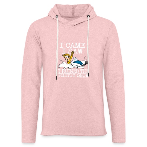 Ruined the Pretty Snow - Unisex Lightweight Terry Hoodie