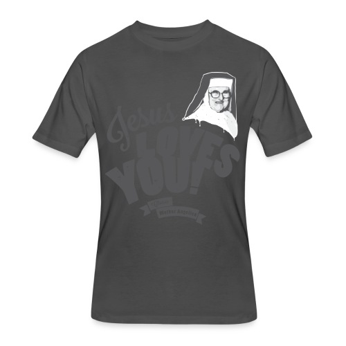 Classic Mother Angelica Dark - Men's 50/50 T-Shirt