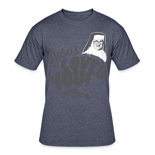 Classic Mother Angelica Dark - Men's 50/50 T-Shirt