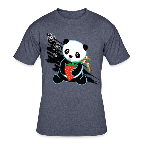 Cute Kawaii Panda T-shirt by Banzai Chicks - Men's 50/50 T-Shirt