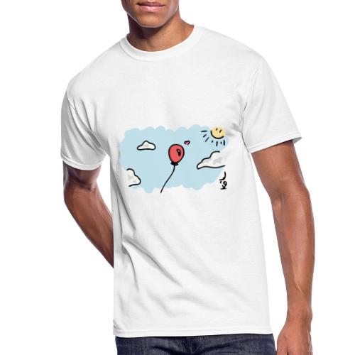 Balloon in Love - Men's 50/50 T-Shirt