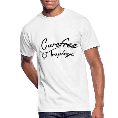 Carefree Trapboys (curve print) - Men's 50/50 T-Shirt