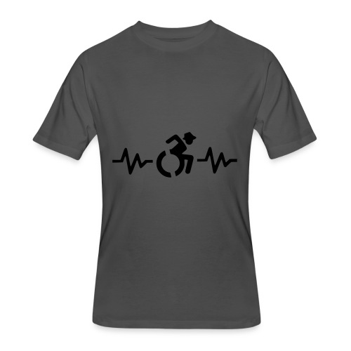 Wheelchair heartbeat, for wheelchair users # - Men's 50/50 T-Shirt
