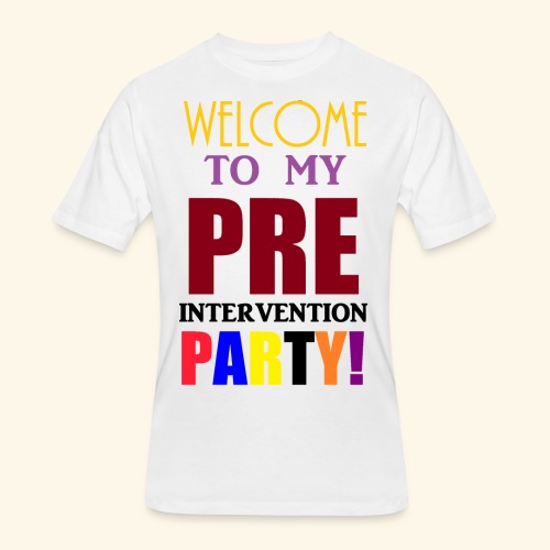 pre intervention party - Men's 50/50 T-Shirt