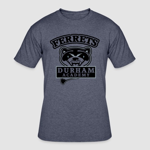 durham academy ferrets logo black - Men's 50/50 T-Shirt