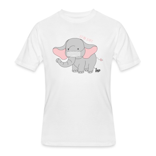 Thai Baby elephant : Stay safe - Men's 50/50 T-Shirt