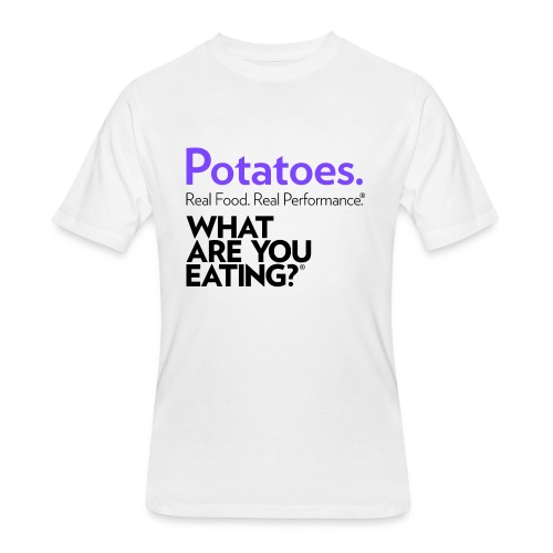 Potatoes. Real Food. Real Performance. - Men's 50/50 T-Shirt