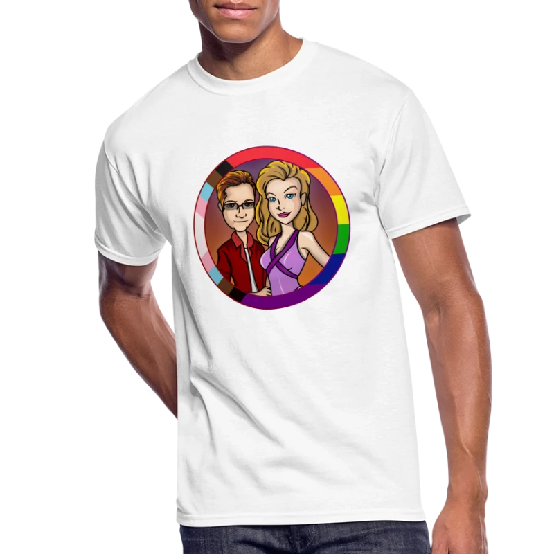 rununtilyoufly Pride Collection - Cory & Kloe - Men's 50/50 T-Shirt