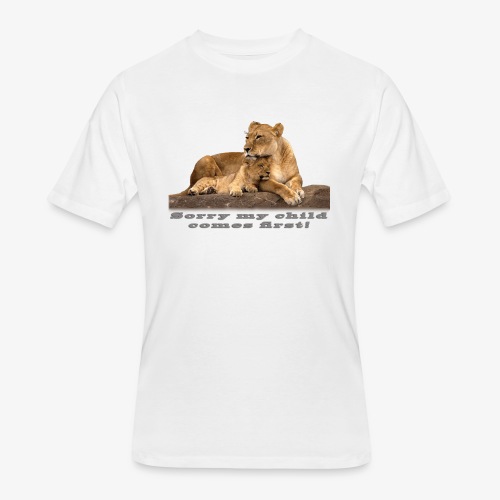 Lion-My child comes first - Men's 50/50 T-Shirt