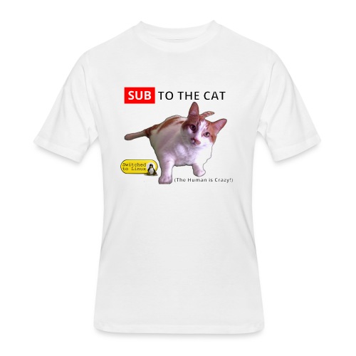 Sub to the Cat - Men's 50/50 T-Shirt
