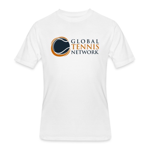 Global Tennis Network on White - Men's 50/50 T-Shirt