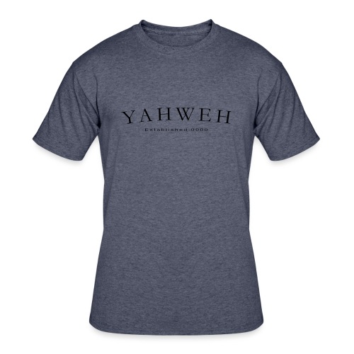 Yahweh Established 0000 in black - Men's 50/50 T-Shirt