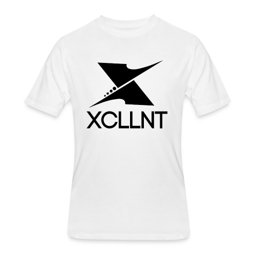 Xcllnt Logo Black - Men's 50/50 T-Shirt